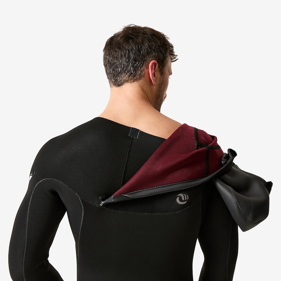 image 1 of Decathlon Men’s Surfing 5/4 mm Neoprene Wetsuit with Hood 900