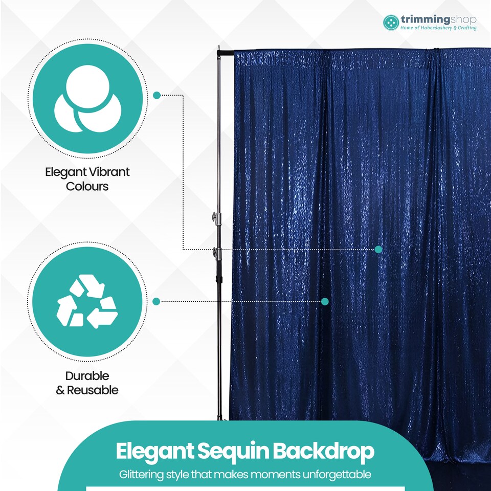 image 1 of 4ft x 7ft Sequin Backdrop Photography Background High-Density Sequin Fabric