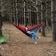image 5 of SingleNest Hammock - Lightweight Durable Portable Camping Hammock | Red | Red