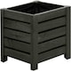 image 5 of Primrose Wooden Grey Square Patio Planter Garden Flower Pot Planter 38cm