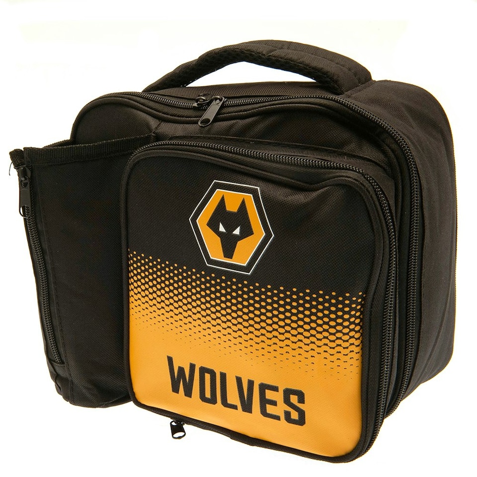 image 1 of Wolverhampton Wanderers FC Fade Lunch Bag - Black/Gold - One Size