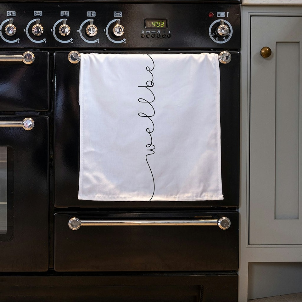 image 1 of Text Wellbeing (Kitchen Towel)