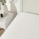 image 2 of OHS Cooling Mattress Protector Soft Breathable Fitted Bed Sheet Topper Pad White | Double