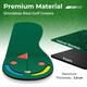 image 6 of COSTWAY Golf Putting Set Golf Practice Three Putting Mat