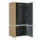 image 2 of Luci 4 Door Wardrobe (including LED lighting) in Platinum and Oak