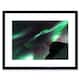 image 1 of Aurora Borealis Northern Lights Sky Mountain Peak 9x7" Black Framed Wall Art Print