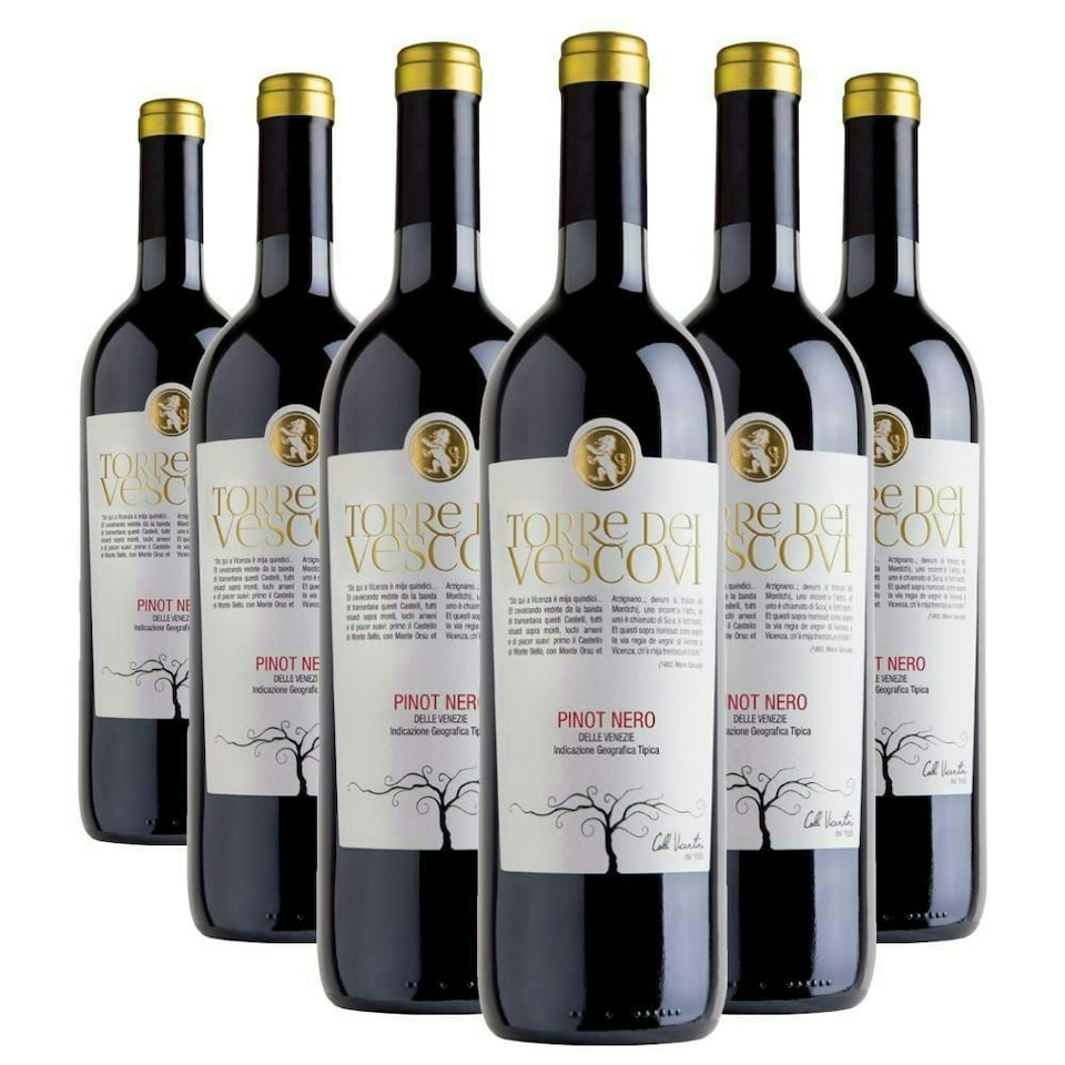 Case of 6 Torre dei Vescovi Pinot Nero 75cl Red Wine
