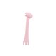 image 2 of Kikka Boo Silicone Spoon With Fork Giraffe Pink