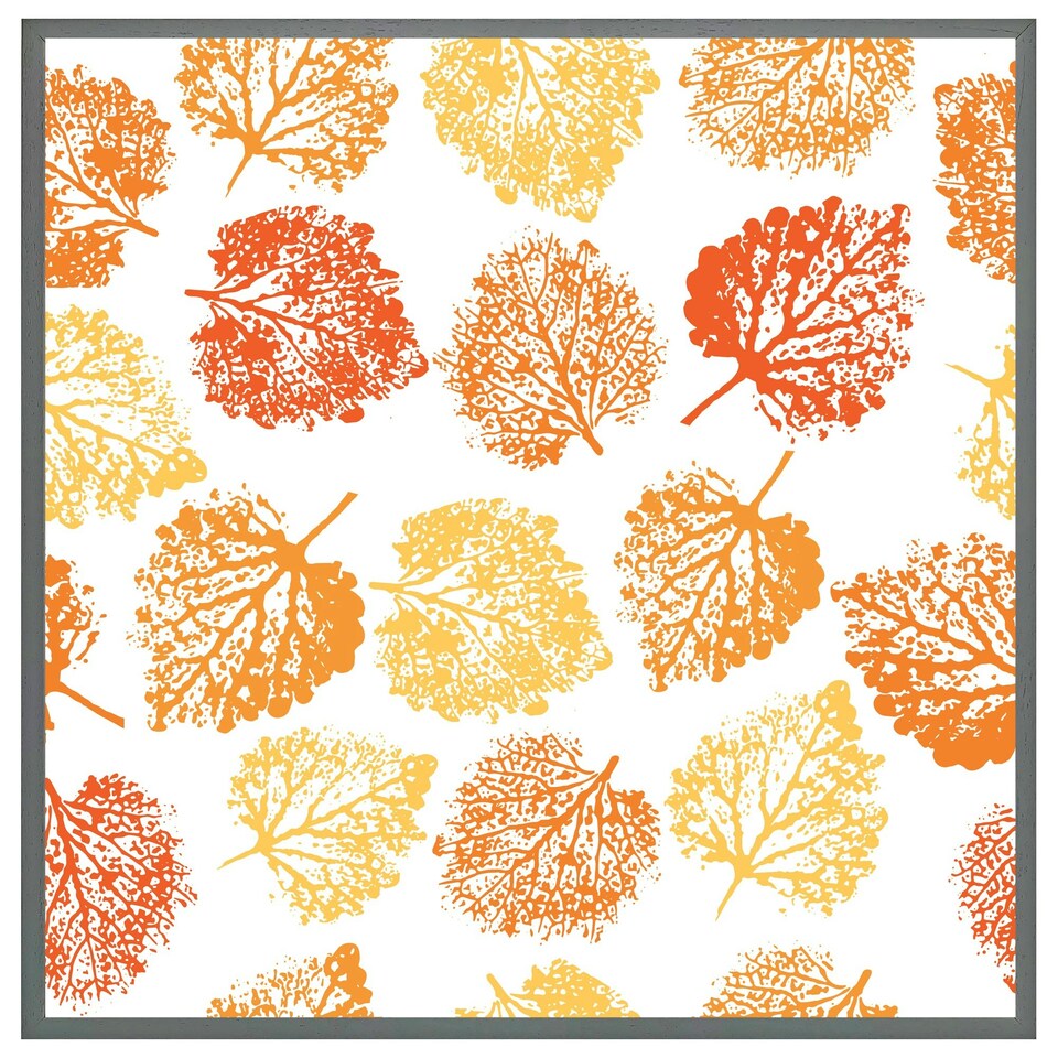 image 1 of Hand drawn boho spring pattern (Picutre Frame) Grey | L