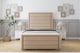 image 1 of Sloomy Ashford Pebble Plush Bed Frame With 50" Upholstered Headboard 3' Single
