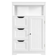 Yaheetech Bathroom Floor Cabinet with Three Drawers