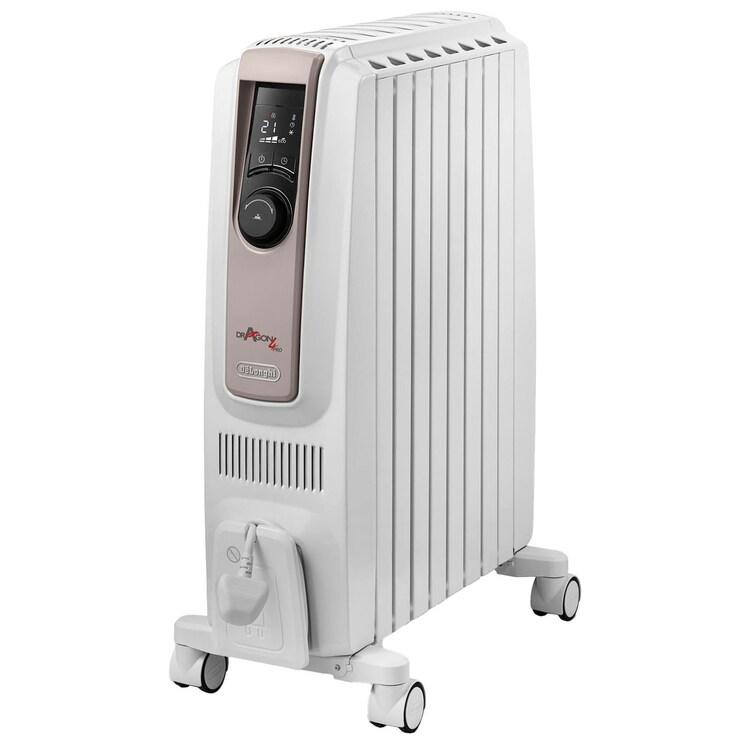 Delonghi 2000W Dragon 4 Digital Oil Filled Radiator, Electric Heater