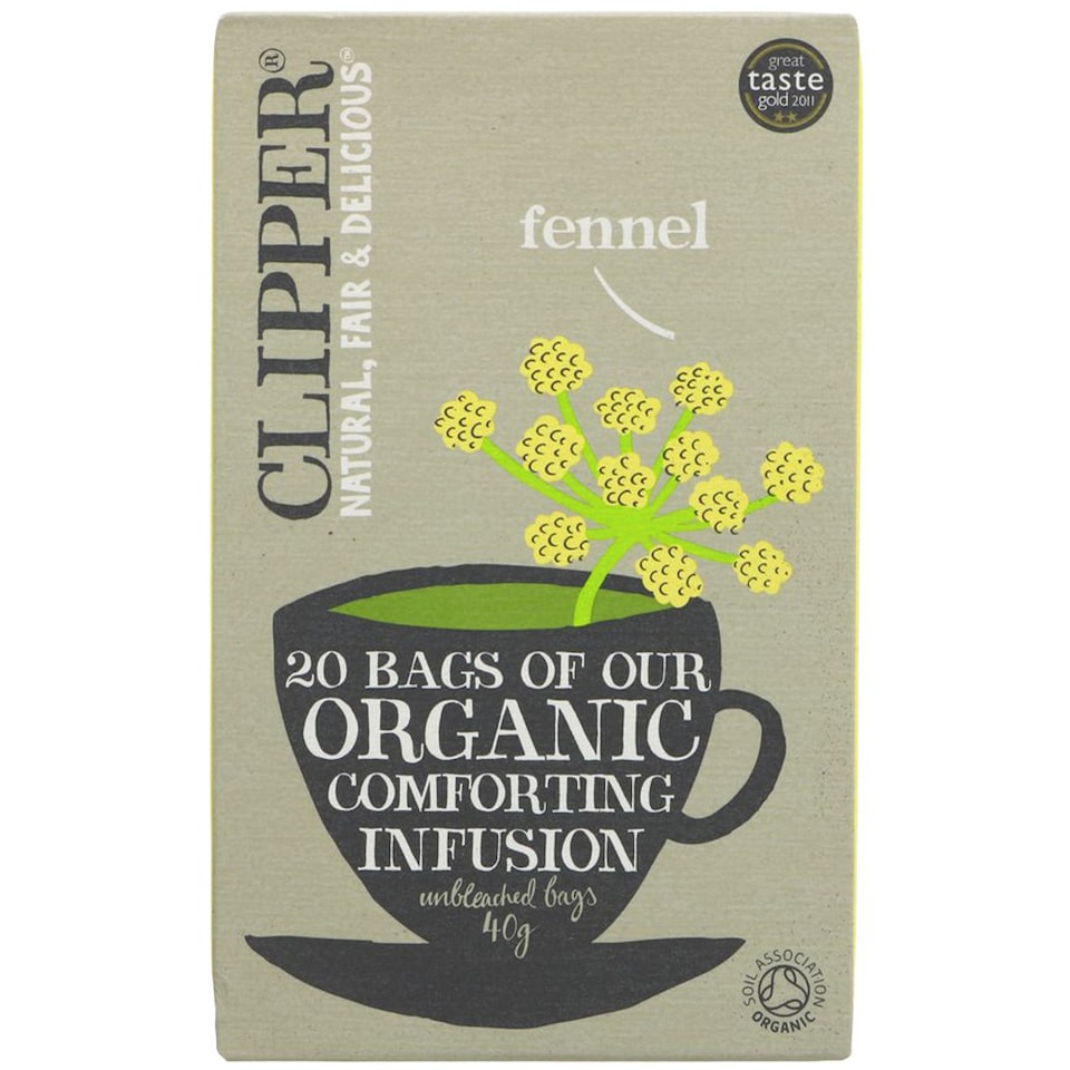 Organic Fennel Tea 20 Bags (Clipper) | Multi