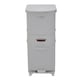 image 1 of Living and Home 45L 2-Tier Dry Wet Separation Trash Bin with with Inner Buckets | Grey