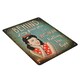 image 2 of Retro Hanging Woman Rolling Her Eyes Plaque Metal Sign 20x25cm