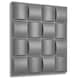 image 10 of NOVECRAFTO Lattice Effect 3D Wall Panels – 6 Sheets Covering 1.5m² | 16.15ft² Interior Cladding Set | Square Grid Design – Each Panel 50x50cm Wooden