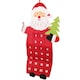 image 3 of 90cm Fabric Red and White Hanging Santa Advent Calendar Christmas Decoration