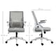 image 3 of Vinsetto Mesh Office Chair for Home with Lumbar Support, Flip-up Arm