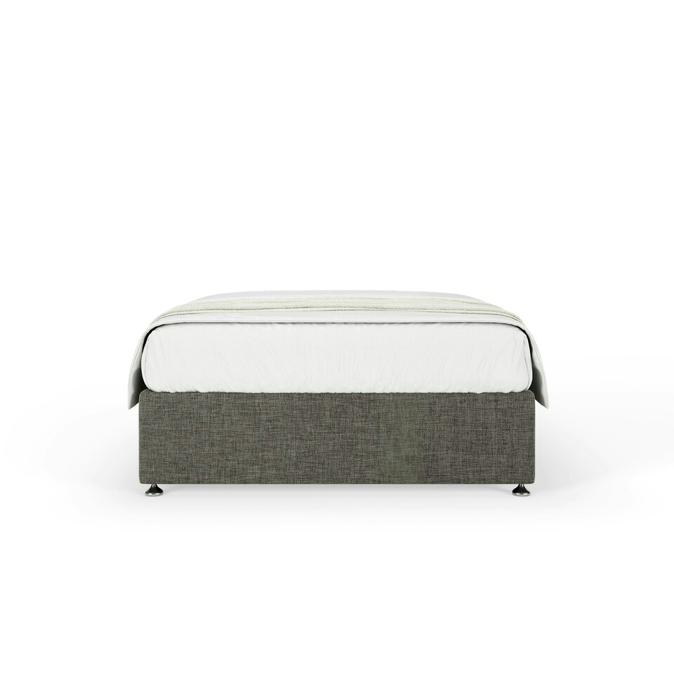 image 1 of Majestic 1000 Pocket Sprung Silver Chenille 4 Drawer Divan Set And Lona Headboard Super King