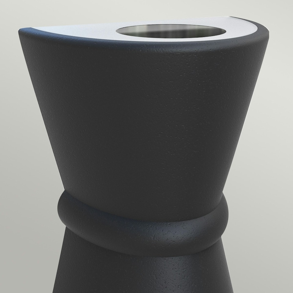 image 1 of Coastal Collection 2 Light Outdoor Up / Down Wall Light Black IP44, E27