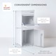 image 9 of SMART PARCEL BOX® Large Front & Rear Access | White | 1