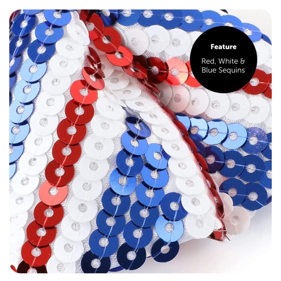 image 1 of Pack of 1 Wearable Union Jack Flag Cape & Crown Red | One Size