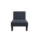 image 4 of Adalynn Chaise Lounger Blue Linen Blue | BLUE LINEN