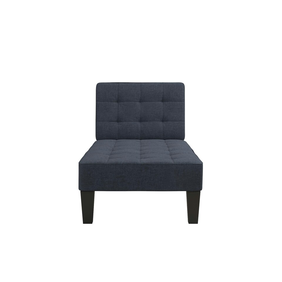 image 1 of Adalynn Chaise Lounger Blue Linen Blue | BLUE LINEN