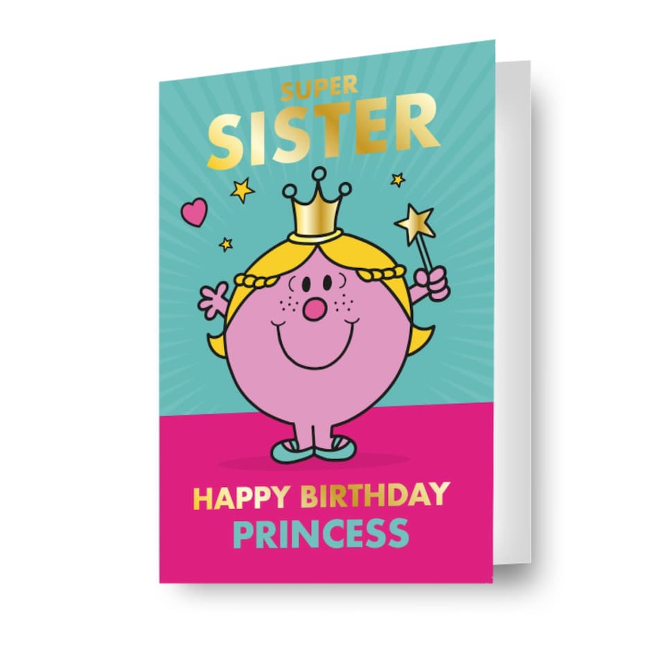 image 1 of Mr Men & Little Miss Sister Birthday Card