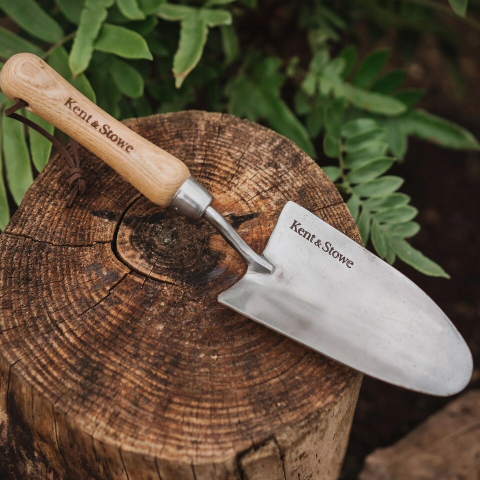 image 1 of Kent & Stowe Stainless Steel Hand Transplanting Trowel | Multi | 1 x Transplanting Trowel