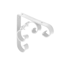 Securit Scroll Bracket | White | White | 15cm x 15cm | 1