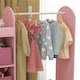 image 6 of AIYAPLAY Kids Clothes Rail with Storage Shelf, Boxes, Mirror, White 