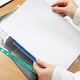 image 4 of Pack of 25 A4 Punched Pockets with Assorted Coloured Reinforced Strip