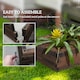 image 5 of Outsunny Wooden Raised Garden Bed Planter Grow Containers Flower Pot 80 x 80cm