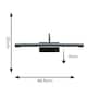 image 3 of ValueLights Alana Matte Black IP44 Bathroom Living Room Integrated LED Picture Wall Light
