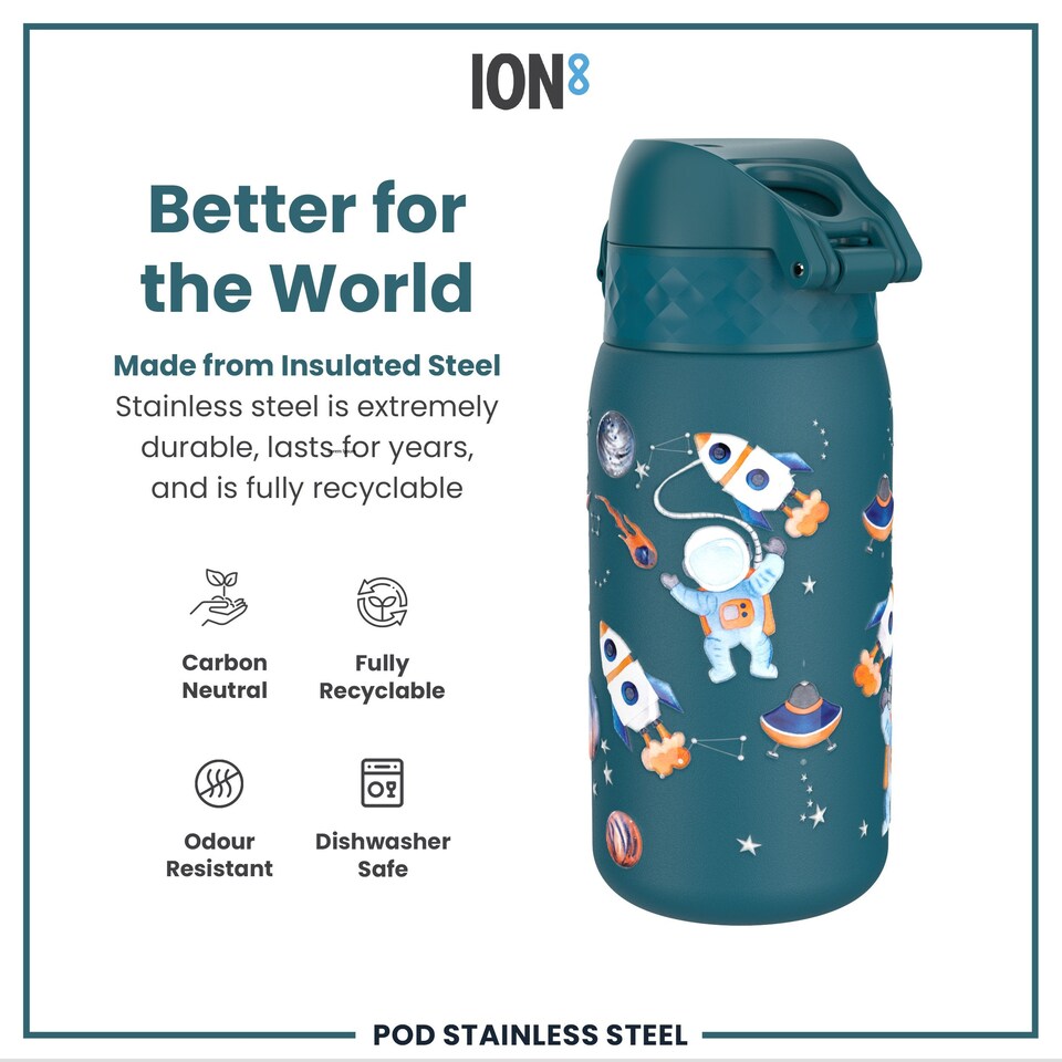 image 1 of Leak Proof Water Bottle, Vacuum Insulated, 320ml (11oz) | Blue | Space | One Size