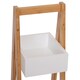 image 5 of HOMCOM  3 Tier A Frame Bathroom Shower Caddy Storage Unit Shelving Organizer