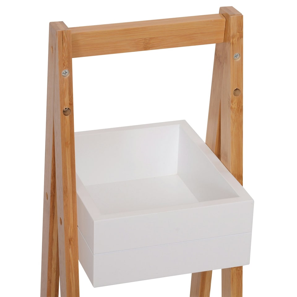 image 1 of HOMCOM  3 Tier A Frame Bathroom Shower Caddy Storage Unit Shelving Organizer