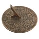 image 4 of Lisa Parker Green Man Terracotta Sundial - Bronze - One Size