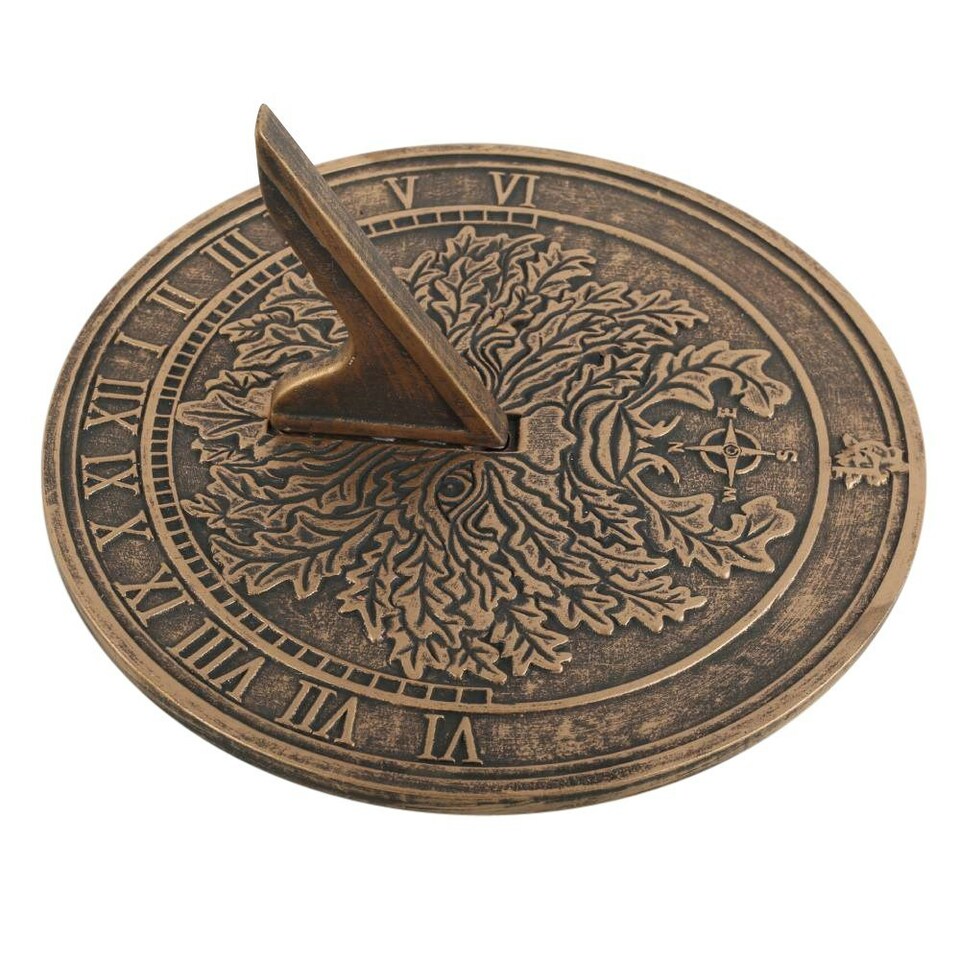 image 1 of Lisa Parker Green Man Terracotta Sundial - Bronze - One Size