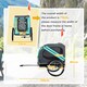 image 7 of PawHut Pet Bicycle Trailer Dog Cat Bike Carrier Water Resistant Green Outdoor