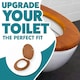 image 8 of Marco Paul Oak Wooden Toilet Seat 18" Brown