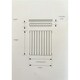 image 2 of 600mm (H) x 800mm (W) - Stainless Horizontal Radiator (Paris) - SINGLE Panel - (0.6m x 0.8m) - Depth 63mm