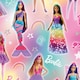 image 3 of Barbie 2 Sheets & 2 Tags Gift Wrap