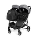 image 1 of Venus Prime Double Stroller - Birth to 15kgs (Approx. 3 Years), Lightweight, One Hand Fold, Newborn Cocoon, 2 Quilted Footwarmers & Rain Cover (Space Grey)