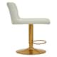 image 3 of Interiors By Premier Durable White And Gold Bar Stool With Round Base, Stylish Kitchen Bar Stool, Versatile Bar Stool For Guests