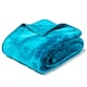 image 8 of Mink Throw Soft Touch Blanket Fleece Faux Fur 150x200cm | Blue | Teal