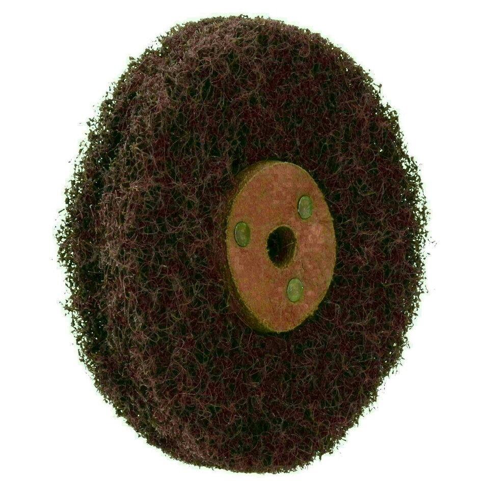image 1 of Medium Abrasive Scotch Mop Rust Paint Removal Remover Polishing 4" x 2 Row