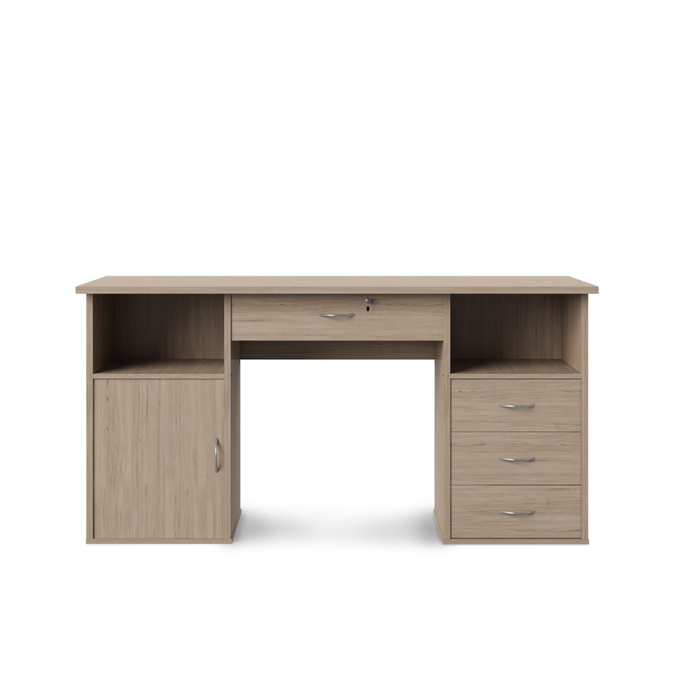 image 1 of Dallas Office Writing Desk in Oak Look | Brown | Oak