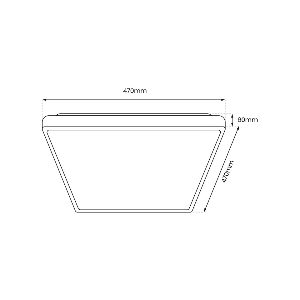 image 1 of Milagro Ceiling Lamp Fabio White 35W